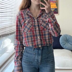 Denim & Supply Ralph Lauren Plaid Flannel Long Sleeve Button Up Womens Small